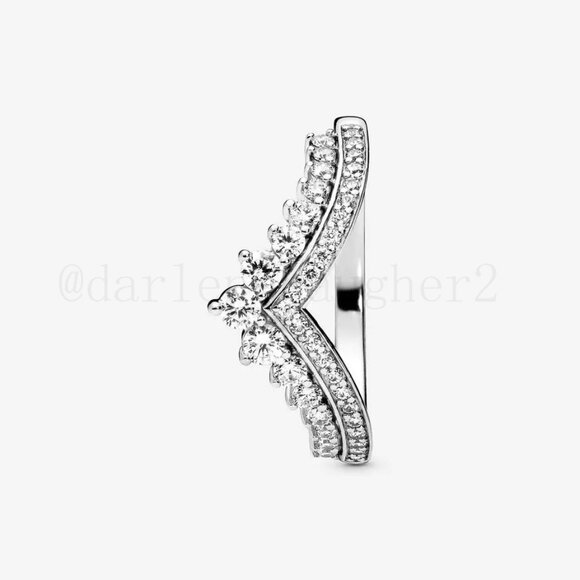 Pandora Princess Wishbone Ring - Picture 3 of 8
